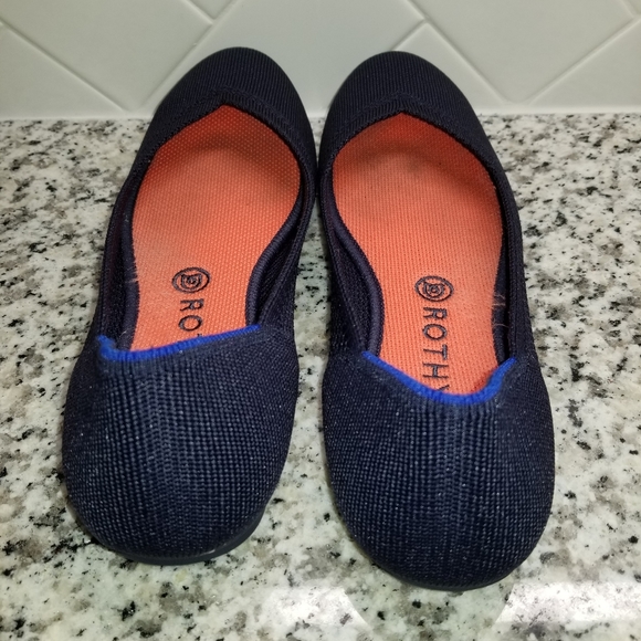 Rothy's Navy and Orange Flats - Picture 3 of 5